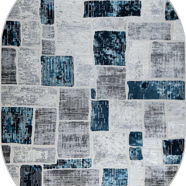 38471A OVAL BLUE FLS / L.GREY Kleopatra