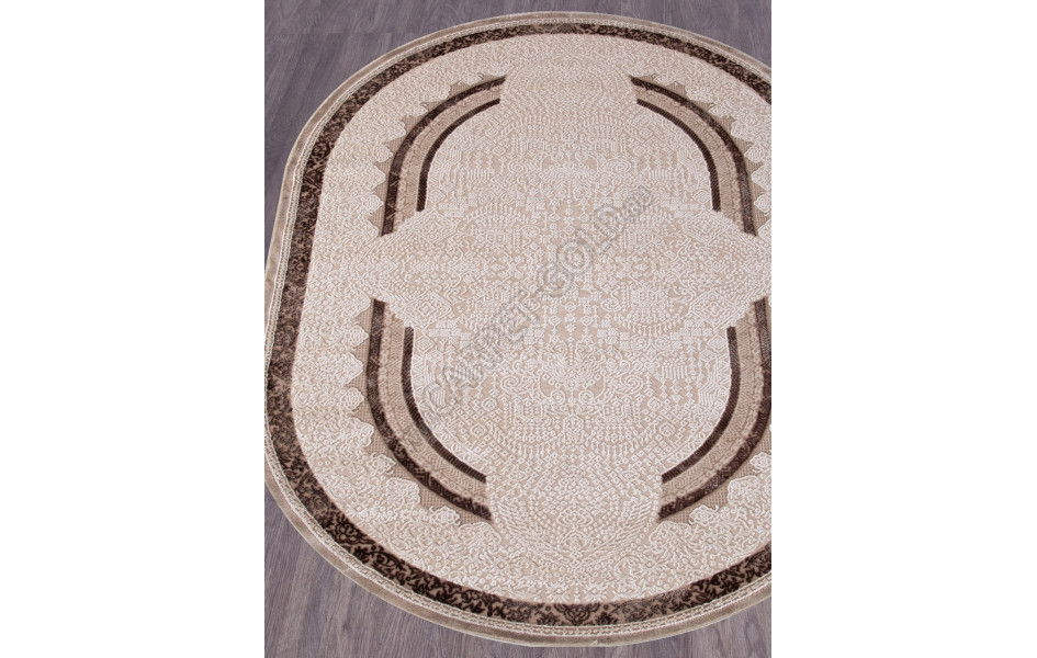 Ковер 04048B - DARK BROWN - Овал  ARMINA