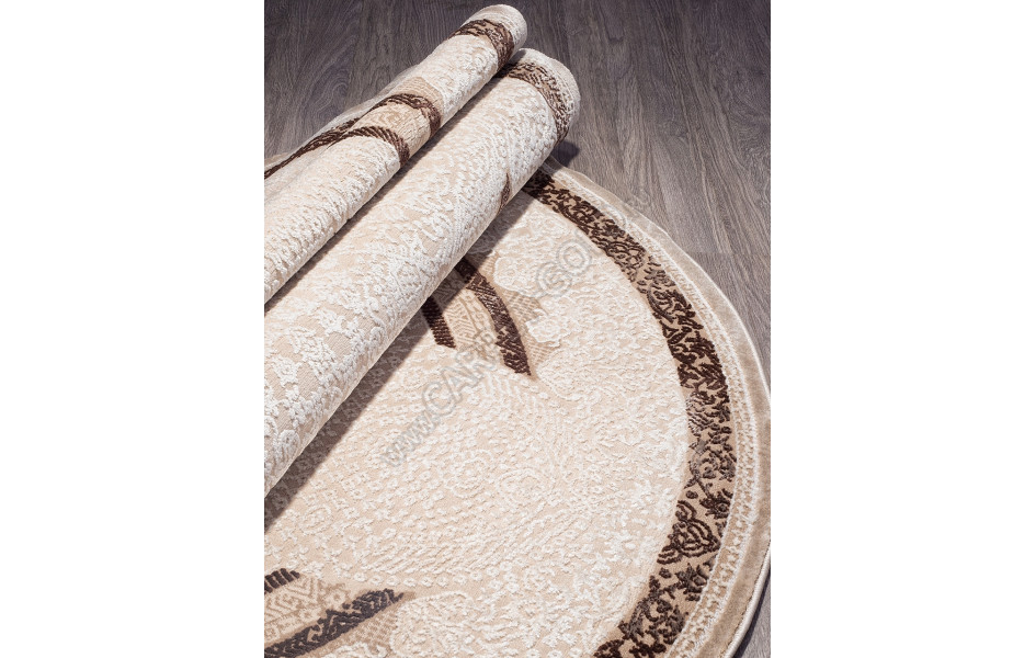 Ковер 04048B - DARK BROWN - Овал  ARMINA